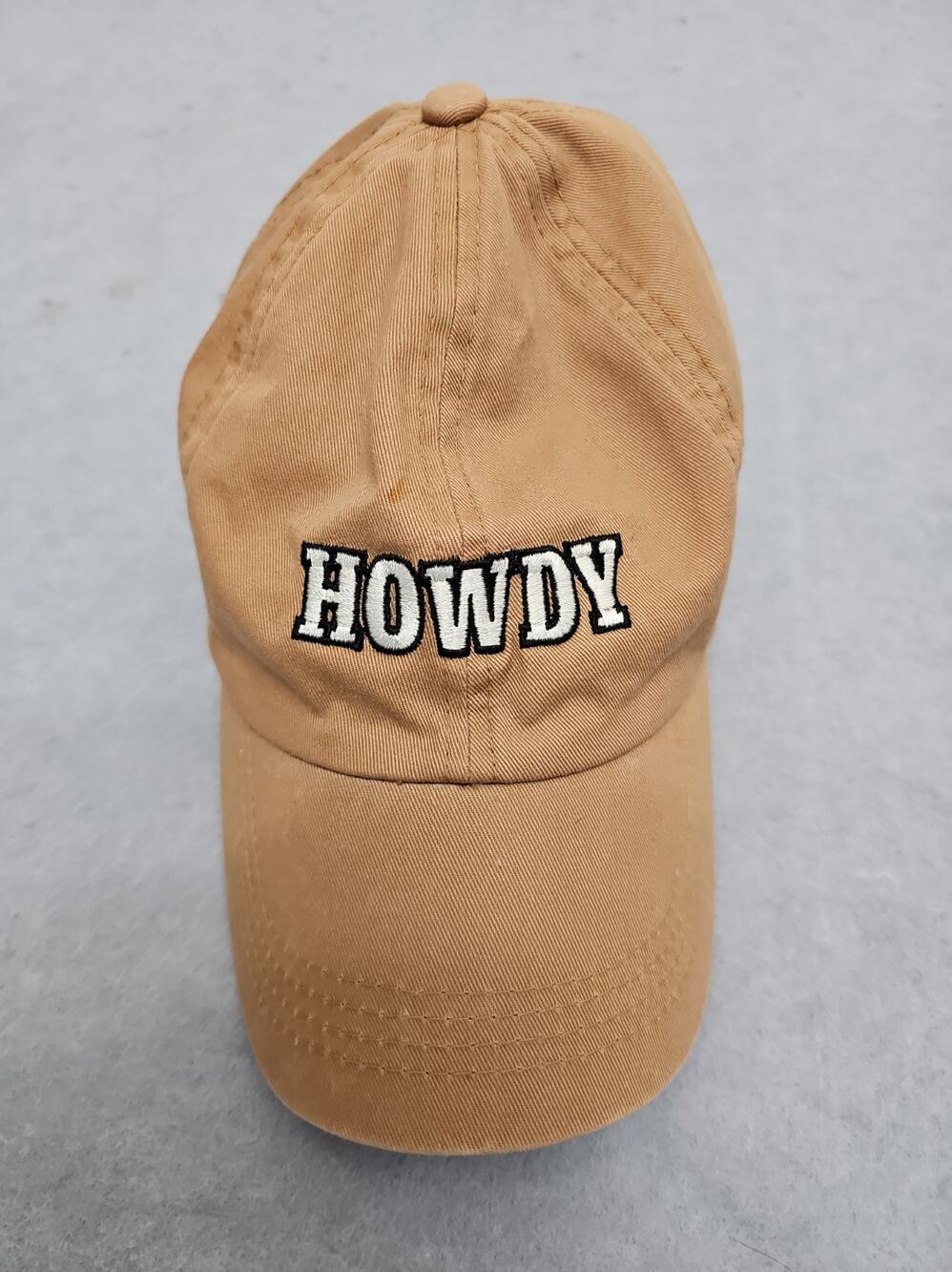 Howdy Embroidered Logo Camel Solid Womens Baseball Cap Hat One Size Adjustable